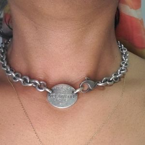 Tiffany Oval Tag Necklace
